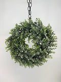 Supreme Eucalyptus Wreath Green 18" - Uncategorized Silk