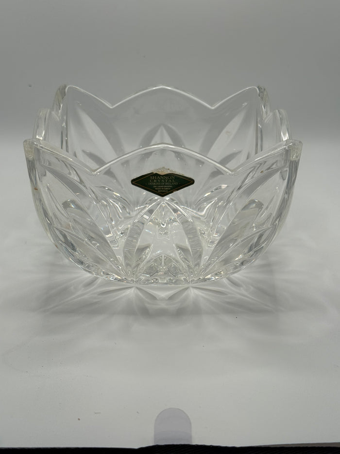 Shannon Crystal 24% Lead Crystal Lotus Bowl - Godinger Czech Republic