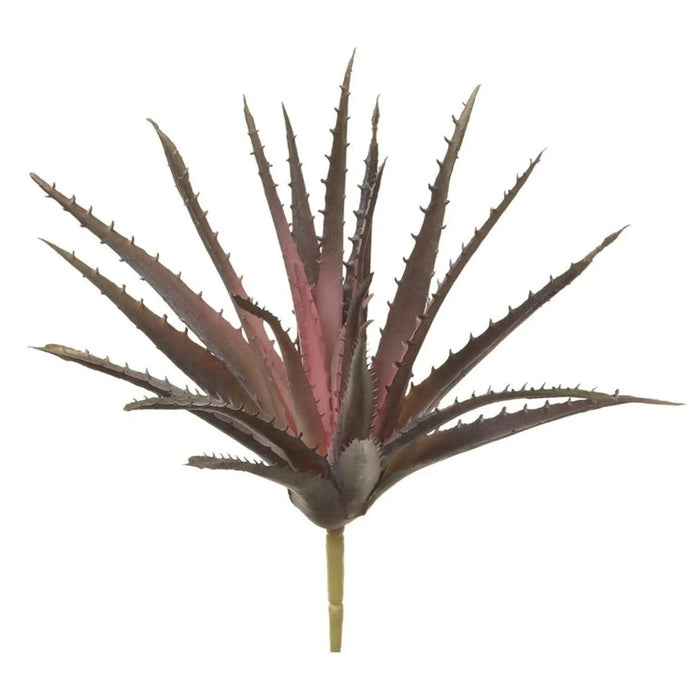 Allstate Aloe Pick Purple 10.5" - Artificial Non-Flowering Plants Silk