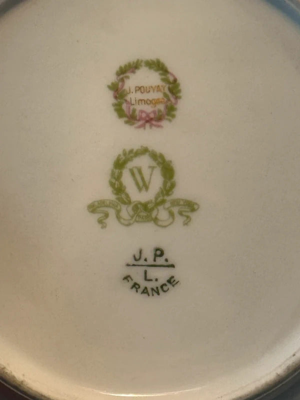 Antique Jean Pouyat Limoges French Porcelain Bowl / Dish