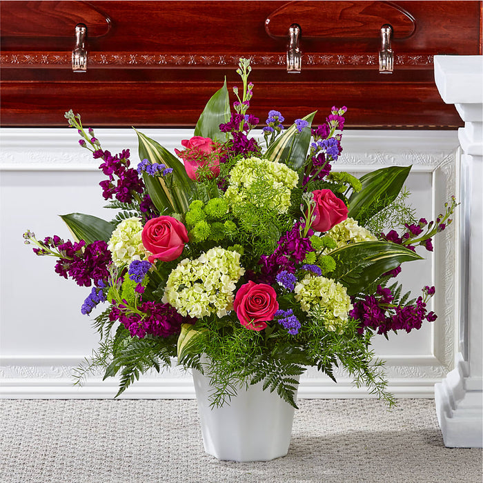 Beautiful Horizons Floor Basket – PANDA FLOWERS CANADA INC, Calgary AB