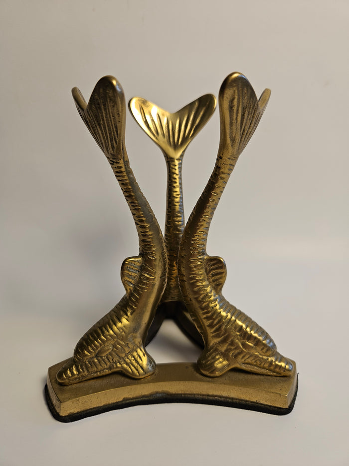 Brass Dolphin Orb Holder