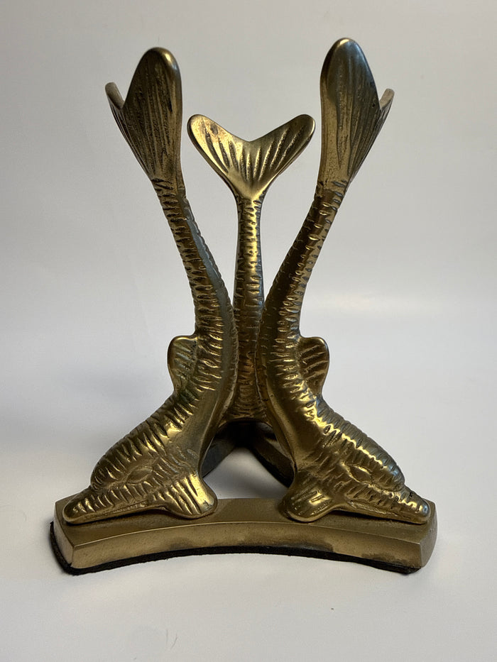 Brass Dolphin Orb Holder