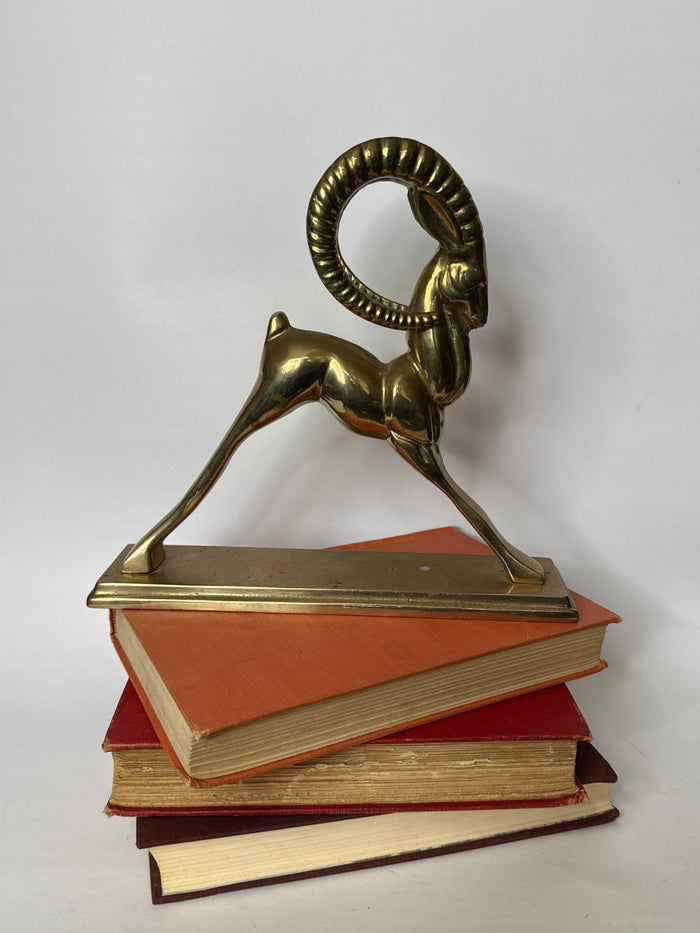 Brass Ibex Book Ends