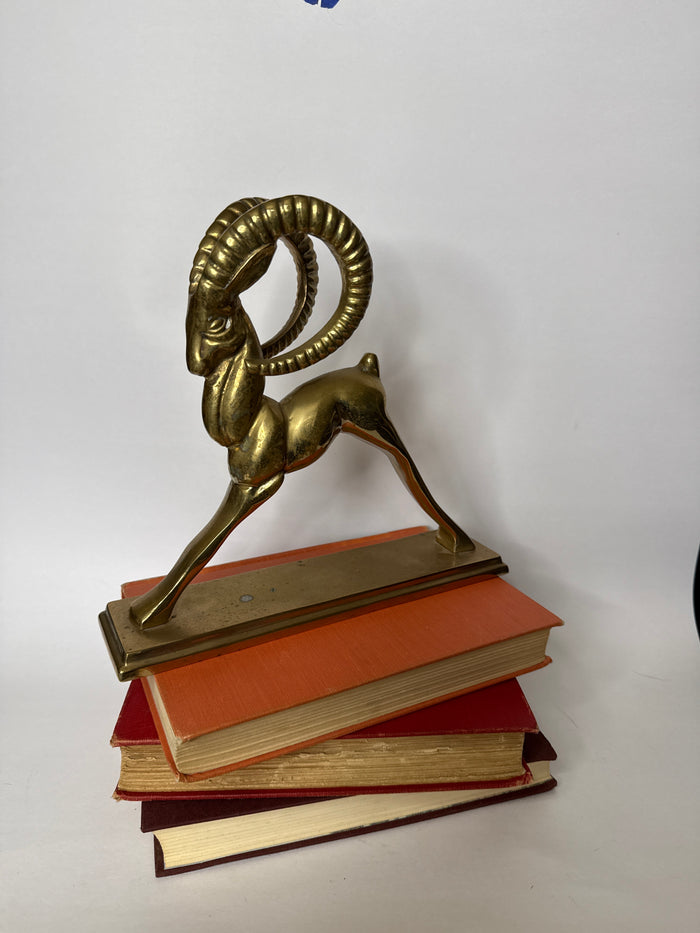 Brass Ibex Book Ends