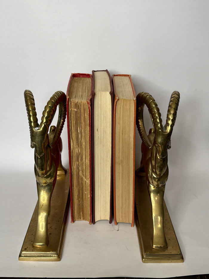 Brass Ibex Book Ends