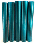 BShort-011: Bespoke 3D Printed Pin Stripe Teal Round Pen Blank Diamond Painting Alumilite Resin Casting