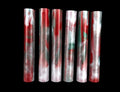 BShort-014: Bespoke Candy Cane White Red Green Round Pen Blank Diamond Painting Pen Alumilite Resin Casting