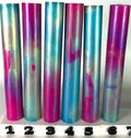 BShort-019: Bespoke Cotton Candy Aurora Pink Purple Blue Green Round Pen Blank Diamond Painting Pen Alumilite Resin Casting