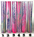 BShort-020: Sugarplum Cosmos Bespoke Pink Purple Blue Green with holographic Round Pen Blank Diamond Painting Pen Alumilite Resin Casting