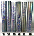 BShort-021: Lunar Prism Bespoke Purple Green Blue with Holographic Glitter Round Pen Blank Diamond Painting Pen Alumilite Resin Casting