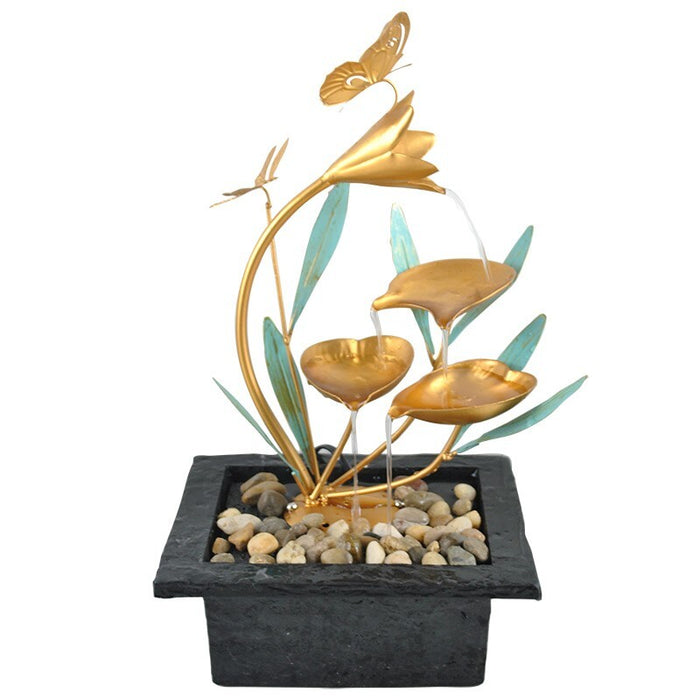 Butterfly Dragonfly Garden indoor Outdoor table top Water fountain Feature Decor