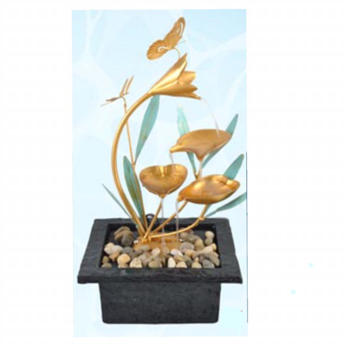 Butterfly Dragonfly Garden indoor Outdoor table top Water fountain Feature Decor