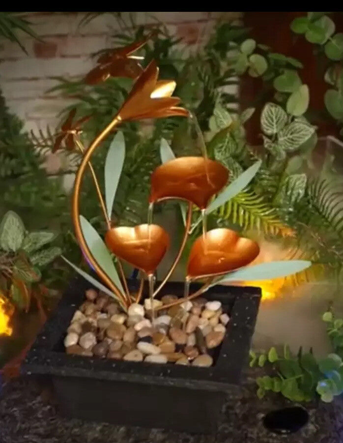 Butterfly Dragonfly Garden indoor Outdoor table top Water fountain Feature Decor