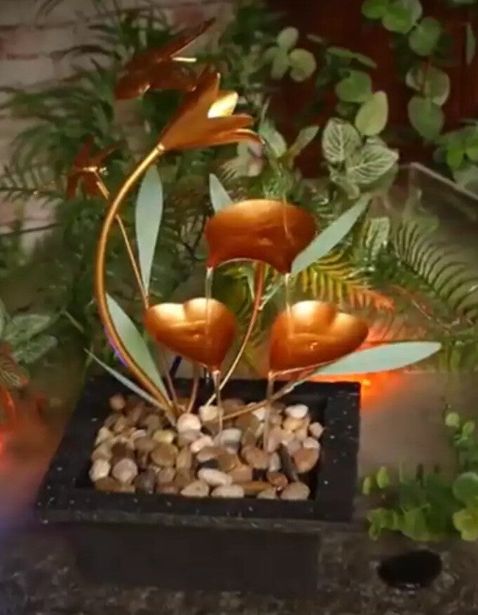 Butterfly Dragonfly Garden indoor Outdoor table top Water fountain Feature Decor