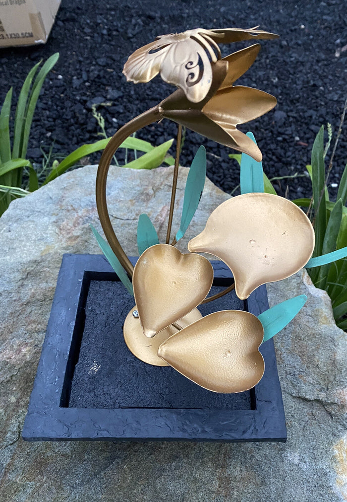 Butterfly Dragonfly Garden indoor Outdoor table top Water fountain Feature Decor