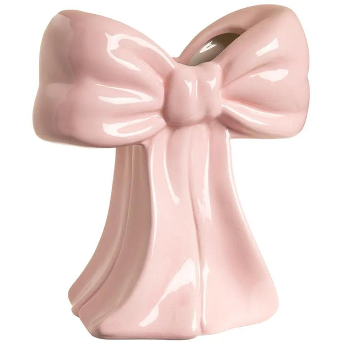Allstate Ceramic Bow Vase Pink 7" - Vases Merchandise