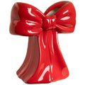 Allstate Ceramic Bow Vase Red 7" - Vases Merchandise