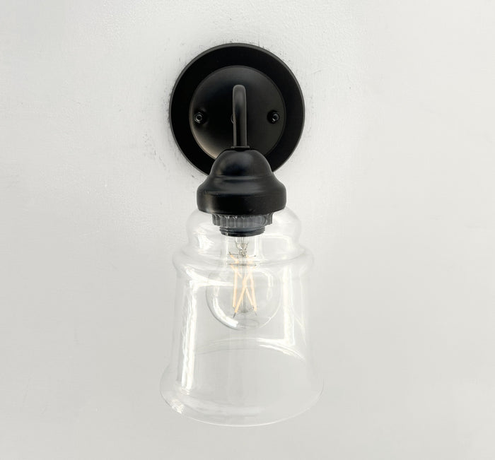 Clear Tiered Bell Wall Sconce - The Lamp Goods