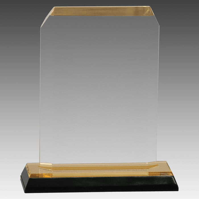 3.5" x 5.5" Gold Clipped Corner Impress Acrylic