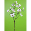 Direct Export Dogwood Spray White 30" - Artificial Flowering Plants Silk