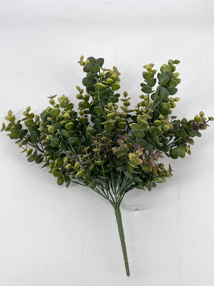 Le Fleur Eucalyptus Bush Green-Purple 16" - Artificial Shrubs Silk