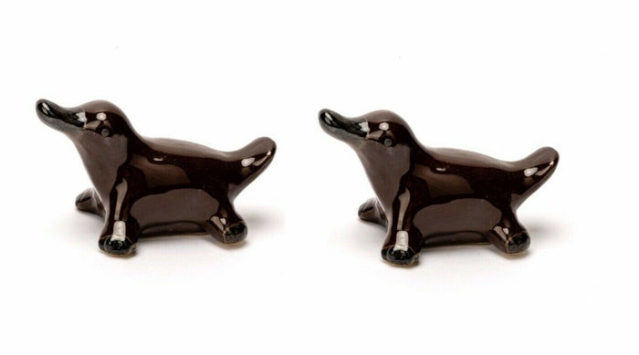 Floating Porcelain Platypus Pond Aquarium Garden Ornament Brown Set of 2