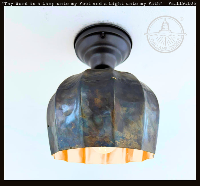 Forge Patina Flush Mount Ceiling Light - The Lamp Goods