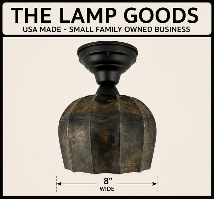 Forge Patina Flush Mount Ceiling Light - The Lamp Goods