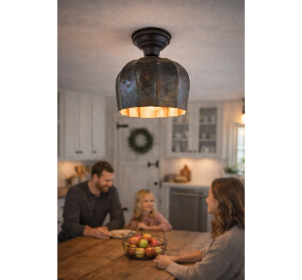 Forge Patina Flush Mount Ceiling Light - The Lamp Goods