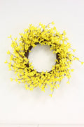 Forsythia Wreath Yellow 22''