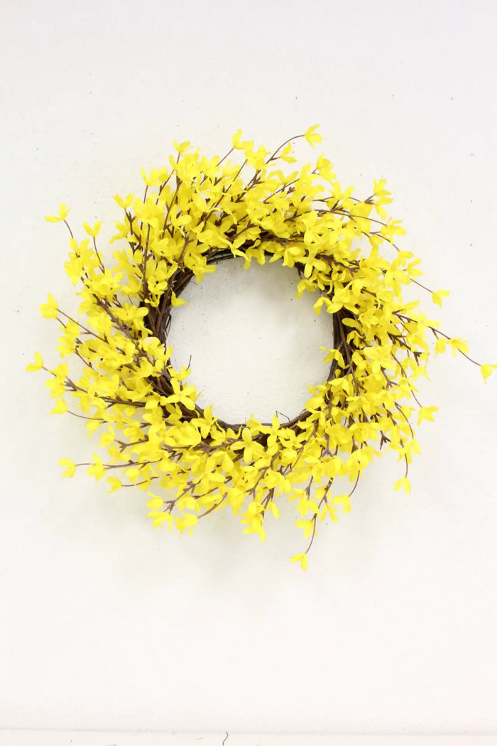 Forsythia Wreath Yellow 22''