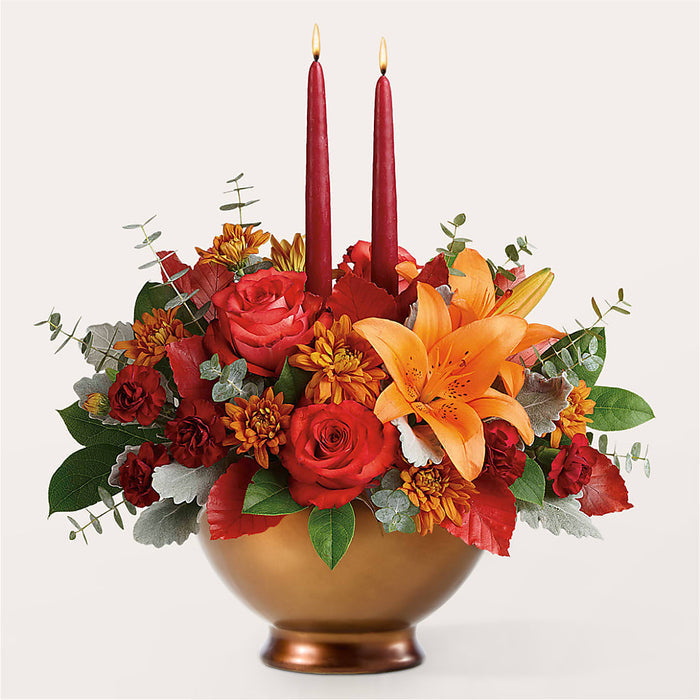 Fruits of Fall Centerpiece – PANDA FLOWERS CANADA INC, Calgary AB