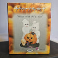 Ghosts and Pumpkin Figurine - Light up Pumpkin - Harvest Collection - Young Inc. - 2001 - Original Box