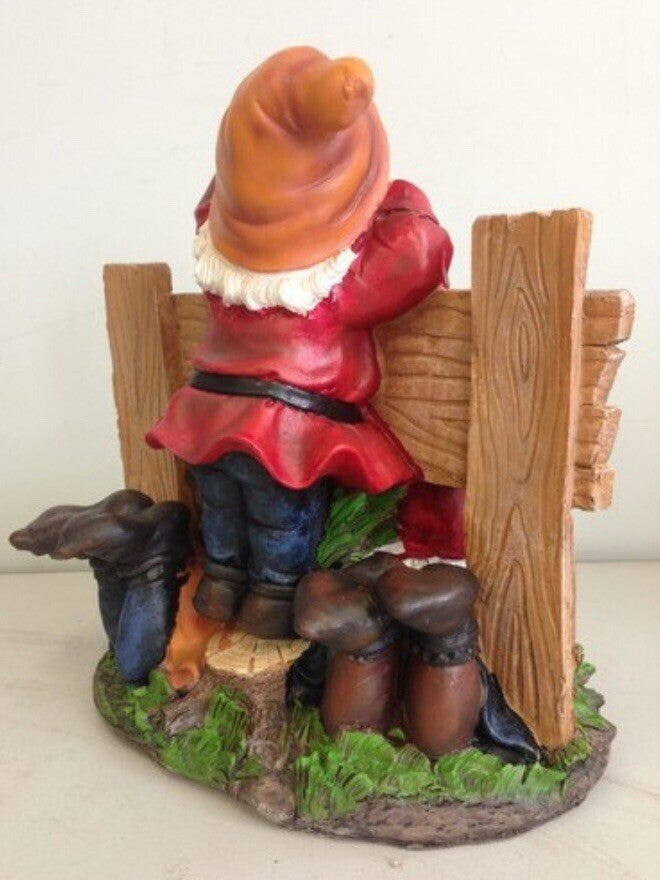 Gnome Welcome Sign Garden Ornament Statue Home Decor Hear Speak See No Evil