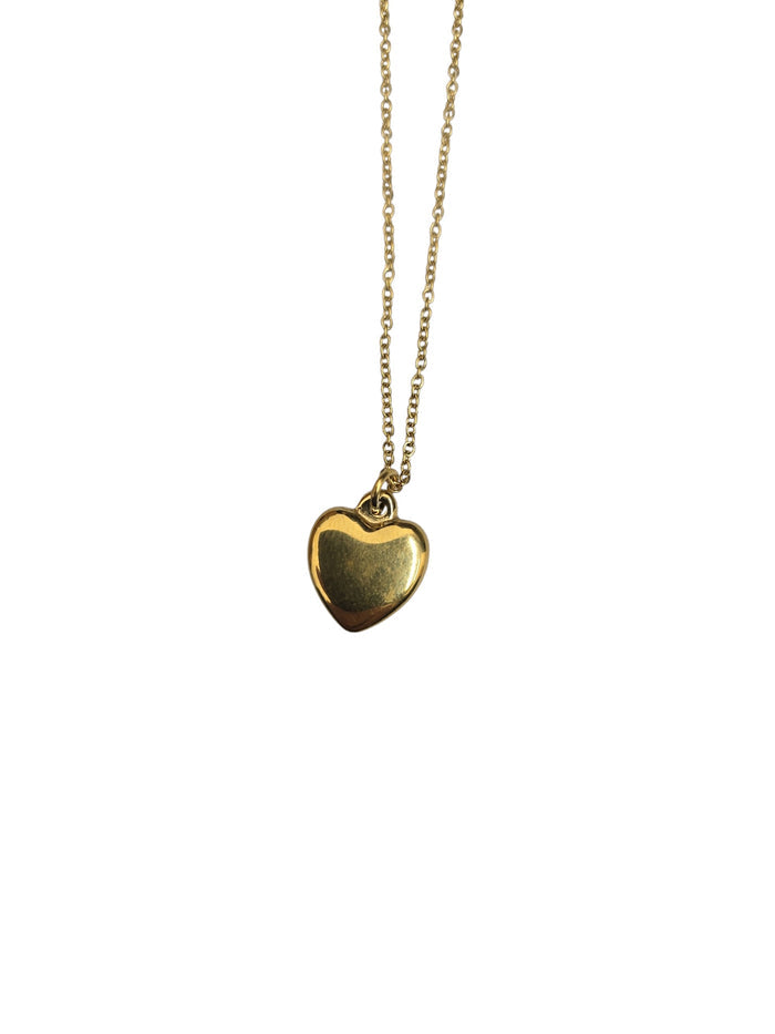 Gold Plated Heart Pendant Necklace