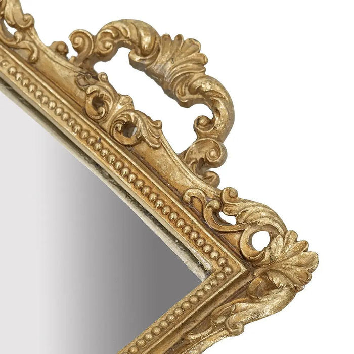 Gold Tray with Mirror 15" x 10"