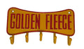 Golden Fleece Ram Cast Iron Wall Hook Key Sign  Ram Sheep  Man Cave Pub Bar New