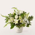 Ivory Elegance Floral Basket – PANDA FLOWERS CANADA INC, Calgary AB
