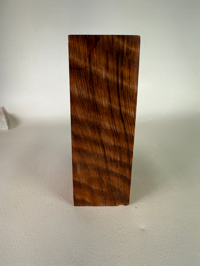 KB-001: Knife Block - Natural Stabilized Curly Redwood