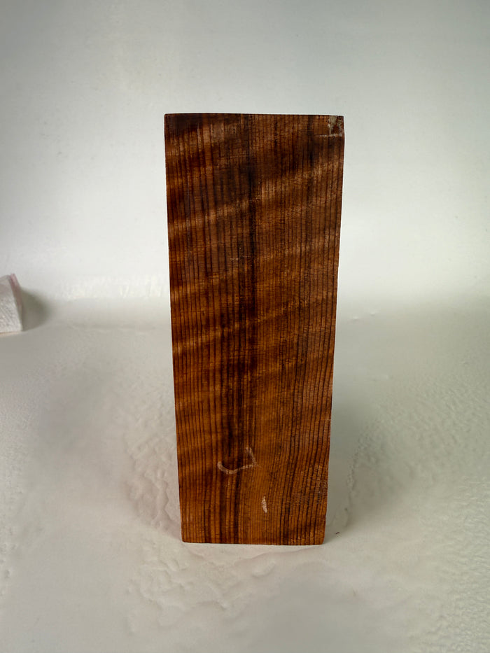 KB-001: Knife Block - Natural Stabilized Curly Redwood