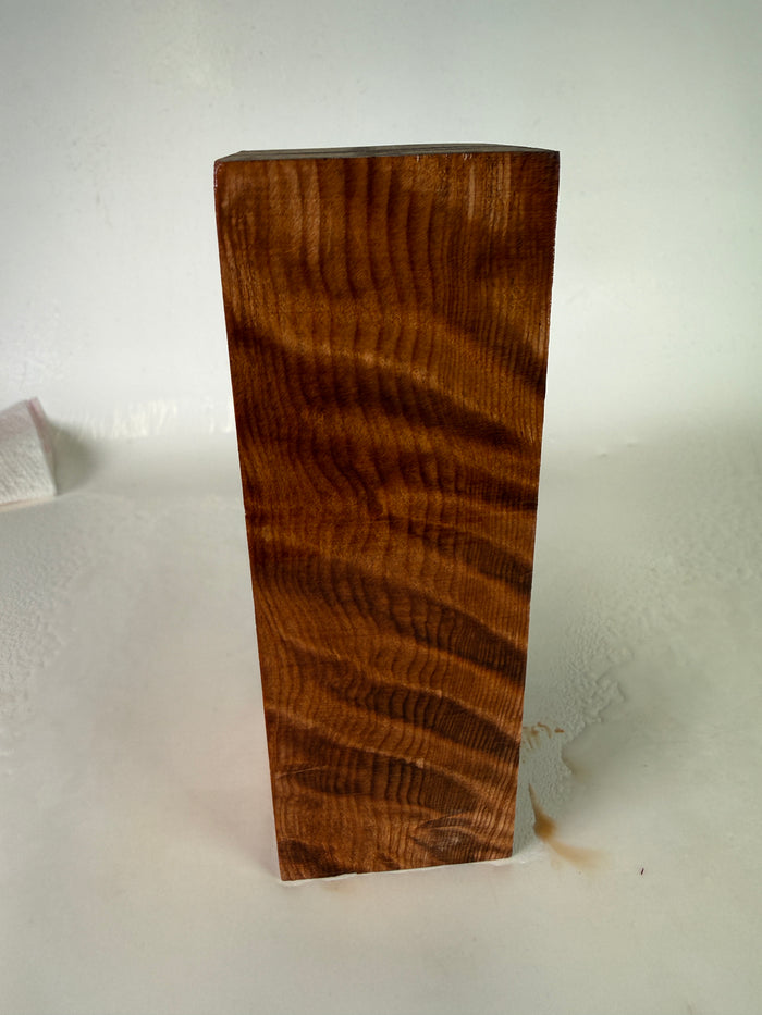 KB-002: Knife Block - Natural Stabilized Curly Redwood