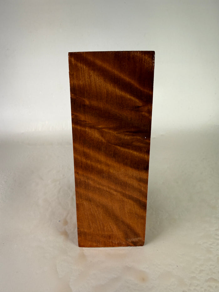 KB-003: Knife Block - Natural Stabilized Curly Redwood
