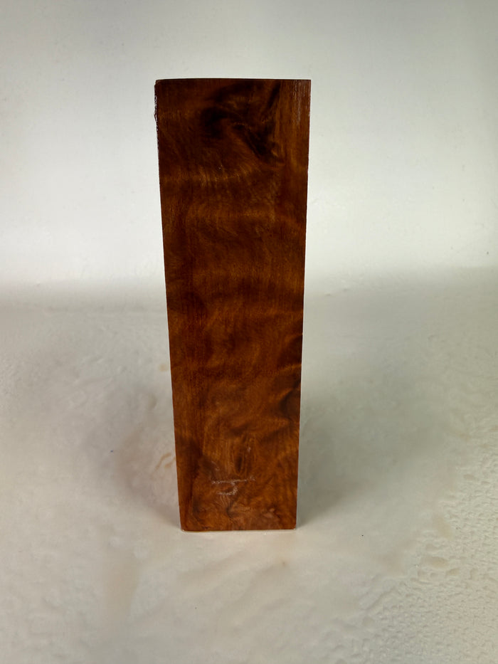 KB-003: Knife Block - Natural Stabilized Curly Redwood