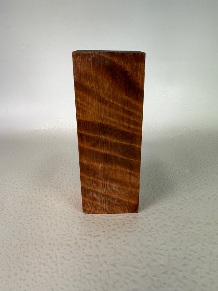 KB-004: Knife Block - Natural Stabilized Curly Redwood