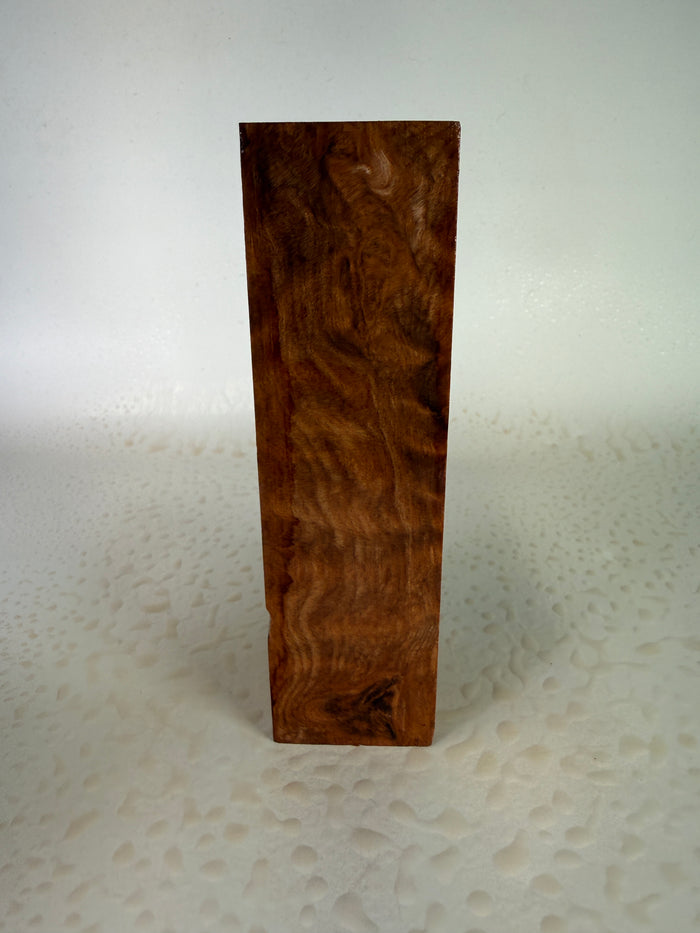 KB-004: Knife Block - Natural Stabilized Curly Redwood