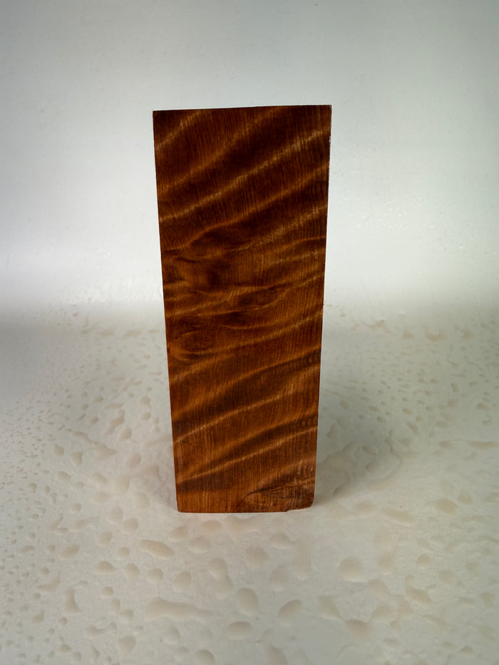 KB-004: Knife Block - Natural Stabilized Curly Redwood
