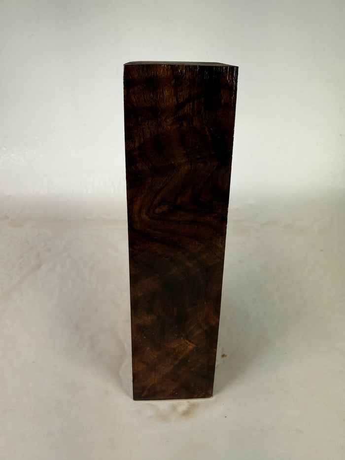 KB-006: Knife Block - Natural Stabilized Claro Walnut Burl