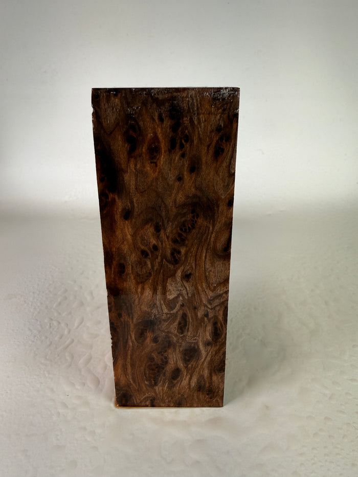 KB-009: Knife Block - Natural Stabilized Redwood Lace Burl