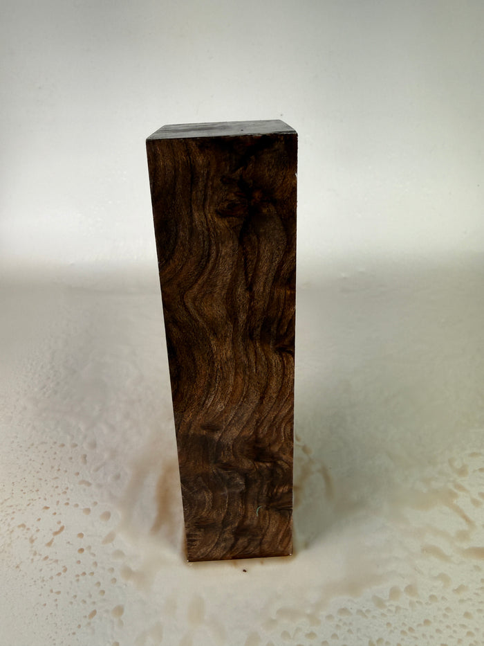 KB-010: Knife Block - Natural Stabilized Redwood Lace Burl